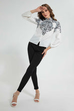 Load image into Gallery viewer, Redtag-White-Printed-Top-Blouses-Women&#39;s-
