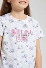 تنزيل الصورة على معرض الصور، Redtag-White-Printed-Tom-&amp;-Jerry--Short-Sleeve--Casual-T-Shirts-Character,-Colour:White,-Filter:Girls-(2-to-8-Yrs),-Girls-T-Shirts,-New-In,-New-In-GIR,-Non-Sale,-S22B,-Section:Kidswear,-TBL-Girls-2 to 8 Years
