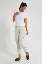 Load image into Gallery viewer, Redtag-Oat-Marl-Plain-Pyjama-Bottom-With-Side-Piping-Pyjama-Bottoms-Women&#39;s-
