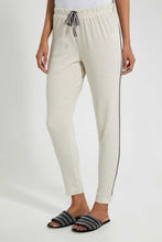 Load image into Gallery viewer, Redtag-Oat-Marl-Plain-Pyjama-Bottom-With-Side-Piping-Pyjama-Bottoms-Women&#39;s-
