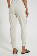 Load image into Gallery viewer, Redtag-Oat-Marl-Plain-Pyjama-Bottom-With-Side-Piping-Pyjama-Bottoms-Women&#39;s-
