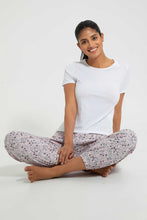 Load image into Gallery viewer, Redtag-Pale-Pink-Printed-Pyjama-Bottom-Pyjama-Bottoms-Women&#39;s-
