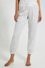 Load image into Gallery viewer, Redtag-White-Stripe-Printed-Pyjama-Bottom-Pyjama-Bottoms-Women&#39;s-
