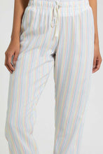 Load image into Gallery viewer, Redtag-White-Stripe-Printed-Pyjama-Bottom-Pyjama-Bottoms-Women&#39;s-
