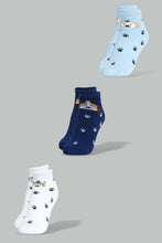 Load image into Gallery viewer, Redtag-Assorted-3-Pk-Paw-Ankle-Socks-Ankle-Socks-Boys-2 to 8 Years
