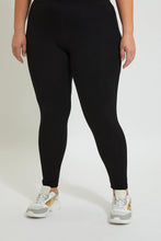 تنزيل الصورة على معرض الصور، Redtag-Black-Basic-Legging-Leggings-Women&#39;s-
