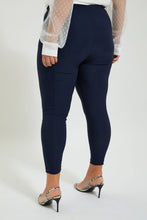 تنزيل الصورة على معرض الصور، Redtag-Navy-Basic-Legging-Leggings-Women&#39;s-
