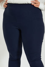 تنزيل الصورة على معرض الصور، Redtag-Navy-Basic-Legging-Leggings-Women&#39;s-
