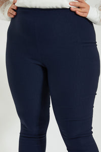 Redtag-Navy-Basic-Legging-Leggings-Women's-