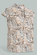 تنزيل الصورة على معرض الصور، Redtag-Printed-Placket-Detail-Blouse-Blouses-Women&#39;s-
