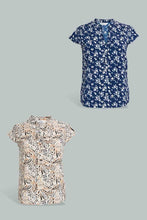 تنزيل الصورة على معرض الصور، Redtag-Printed-Placket-Detail-Blouse-Blouses-Women&#39;s-
