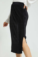 تنزيل الصورة على معرض الصور، Redtag-Black-Plisse-Midi-Skirt-Skirts-Women&#39;s-
