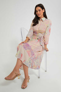 Redtag-Multicolor-Print-Shirt-Dress-Dresses-Women's-