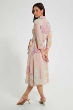 Load image into Gallery viewer, Redtag-Multicolor-Print-Shirt-Dress-Dresses-Women&#39;s-

