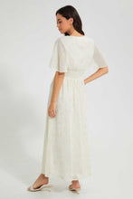 تنزيل الصورة على معرض الصور، Redtag-Ivory-Allover-Foil-Printed-Dress-Dresses-Women&#39;s-
