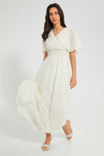 تنزيل الصورة على معرض الصور، Redtag-Ivory-Allover-Foil-Printed-Dress-Dresses-Women&#39;s-
