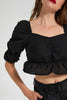 Redtag-Black-Crop-V-Neck-Top-Tops-Women's-