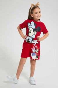 Redtag-Red-Micky-Short-Shorts-Girls-2 to 8 Years