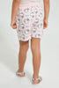 Redtag-Pink-Printed-Hello-Kitty-Short-Character,-Colour:Pink,-Filter:Girls-(2-to-8-Yrs),-Girls-Shorts,-New-In,-New-In-GIR,-Non-Sale,-S22B,-Section:Kidswear,-TBL-Girls-2 to 8 Years