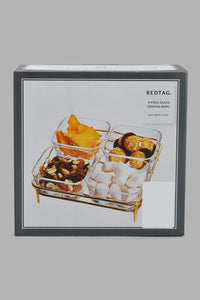 Redtag-Gold-Glass-Snack-Set-With-Stand-(5-Piece)-Serving-Bowls-Home-Dining-