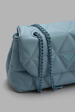 Load image into Gallery viewer, Redtag-Blue-Quilted-Cross-Body-Bag-Cross-Body-Bags-Women-
