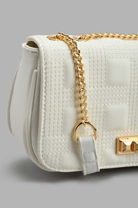 Redtag-White-Stitch-Quiling-Cross-Body-Bag-With-Gold-Chain-Cross-Body-Bags-Women-