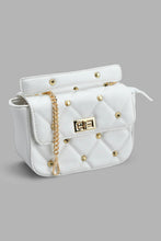 تنزيل الصورة على معرض الصور، Redtag-White-Studs-Embellished-Day-Bag-Day-Bags-Women-
