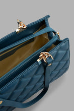 Load image into Gallery viewer, Redtag-Navy-Quilted-Tote-Bag-Tote-Bags-Women-
