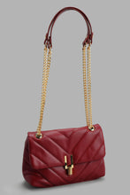 Load image into Gallery viewer, Redtag-Maroon-Quilted-Cross-Body-Bag-Cross-Body-Bags-Women-
