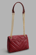 Load image into Gallery viewer, Redtag-Maroon-Quilted-Cross-Body-Bag-Cross-Body-Bags-Women-
