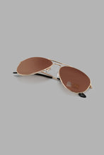 Load image into Gallery viewer, Redtag-Multicolour-Aviator-Sunglasses-Aviator-Men&#39;s-
