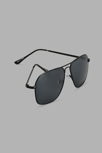 Redtag-Black-Aviator-Sunglasses-Aviator-Men's-