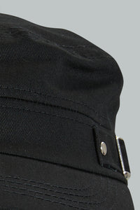 Redtag-Black-Cap-For-Men-Colour:Black,-Filter:Men's-Accessories,-Men-Caps,-New-In,-New-In-Men-ACC,-Non-Sale,-S22B-Men's-