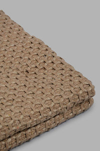 Redtag-Brown-Jute-Cotton-Woven-Rug-Category:Rugs,-Colour:Brown,-Filter:Home-Decor,-HMW-HOM-Rud-Rugs-&-Door-Mats,-JUBLIANT,-New-In,-New-In-HMW-HOM,-Non-Sale,-S22B,-Section:Homewares-Home-Decor-