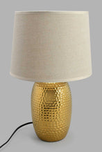 Load image into Gallery viewer, Redtag-Gold-Hammered-Base-Ceramic-Table-Lamp-Table-Lamps-Home-Decor-
