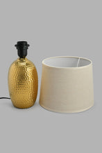 Load image into Gallery viewer, Redtag-Gold-Hammered-Base-Ceramic-Table-Lamp-Table-Lamps-Home-Decor-
