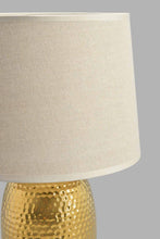 Load image into Gallery viewer, Redtag-Gold-Hammered-Base-Ceramic-Table-Lamp-Table-Lamps-Home-Decor-
