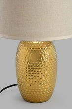 Load image into Gallery viewer, Redtag-Gold-Hammered-Base-Ceramic-Table-Lamp-Table-Lamps-Home-Decor-
