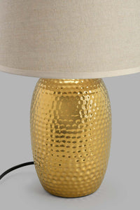 Redtag-Gold-Hammered-Base-Ceramic-Table-Lamp-Table-Lamps-Home-Decor-