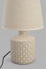 Redtag-Taupe-Embosed-Ceramic-Table-Lamp-Table-Lamps-Home-Decor-