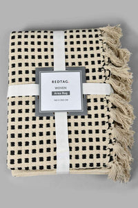 Redtag-White--Pattern-Woven-Rug-Rugs-Home-Decor-