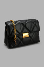 تنزيل الصورة على معرض الصور، Redtag-Black-Quilted-Cross-Body-Bag-Cross-Body-Bags-Women-
