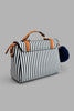 Redtag-Navy-And-White-Nautical-Stripe-Day-Bag-Colour:Navy,-Filter:Women's-Accessories,-New-In,-New-In-Women-ACC,-Non-Sale,-S22B,-Women-Handbags-Women-