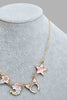 Gold Embellished Necklace And Hair Clip For Girls (3 Piece)