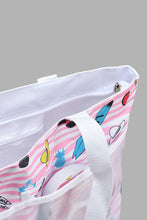 تنزيل الصورة على معرض الصور، Redtag-Multicolour-Printed-Beach-Bag-With-Flip-Flop-Beach-Bags-Women-
