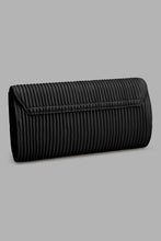 Load image into Gallery viewer, Redtag-Black-Pleated-Clutch-Bag-Clutches-Women-
