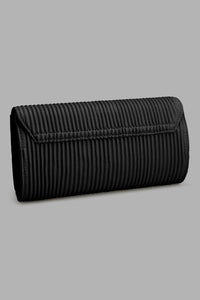 Redtag-Black-Pleated-Clutch-Bag-Clutches-Women-