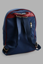 Load image into Gallery viewer, Redtag-Navy-Embossed-Backpack-Backpacks-Men&#39;s-
