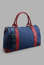 تنزيل الصورة على معرض الصور، Redtag-Navy-Embossed-Hold-All-Bag-Backpacks-Men&#39;s-
