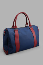 تنزيل الصورة على معرض الصور، Redtag-Navy-Embossed-Hold-All-Bag-Backpacks-Men&#39;s-
